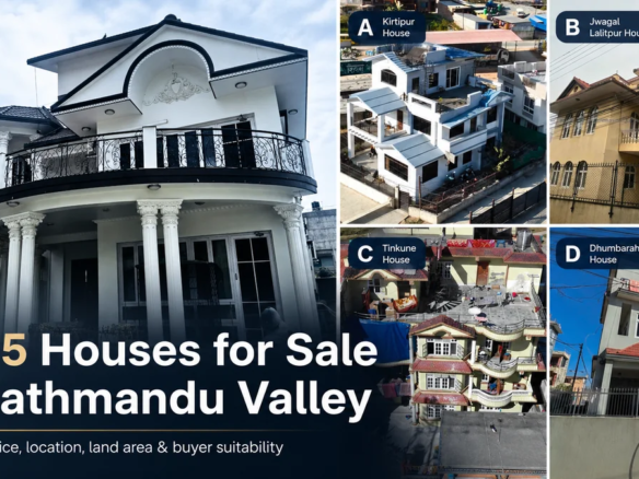 Top 5 houses for sale in Kathmandu Valley by Punarvaasu Nepal