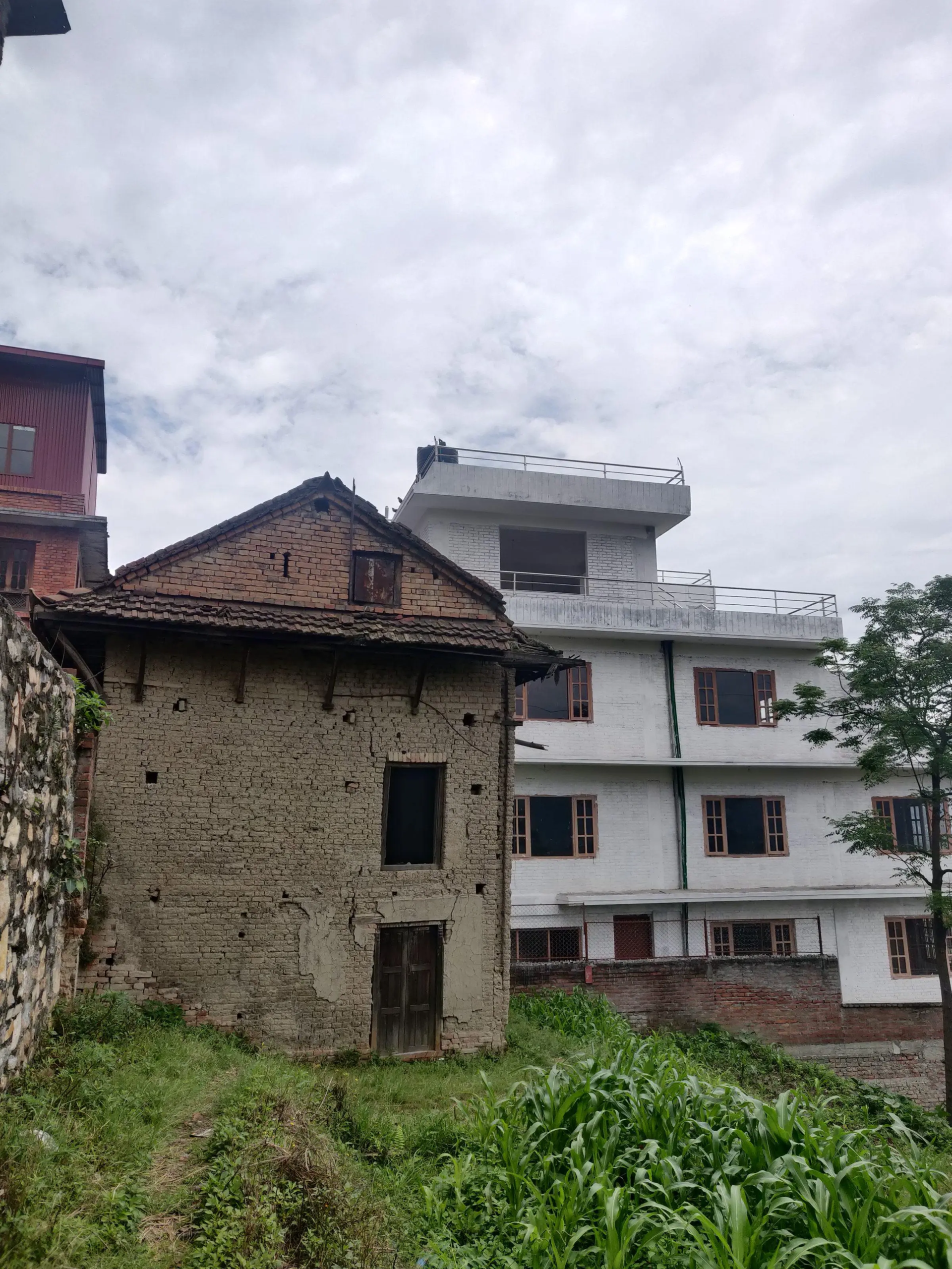 A location with a new and old property